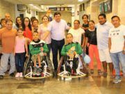 RECIBEN LUIS TORRES Y SU ESPOSA A SUBCAMPEONES PARAPANAMERICANOS