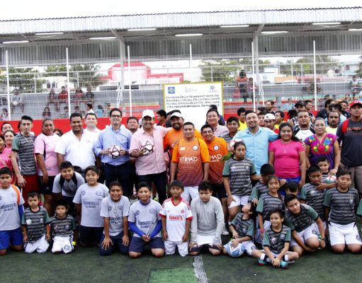 ENTREGÓ JUAN CARRILLO CANCHAS DEPORTIVAS HABILITADAS Y EQUIPADAS