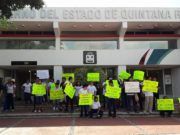 MARCHAN PARA EXIGIR RENUNCIA DE SECRETARIA DE EDUCACIÓN, MARISOL ALAMILLA