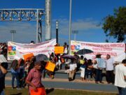 Protestan contra Riviera Cancún en visita de AMLO| Presentarán amparo en esta semana