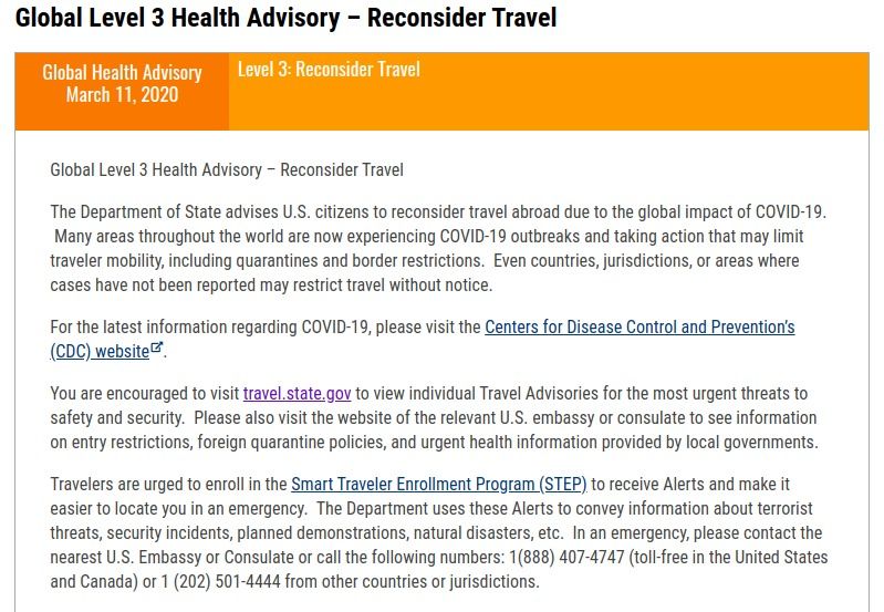 2020-03-12 Alerta de viaje EEUU