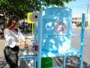 BJ | Instala gobierno de Mara Lezama dispensadores de agua en paraderos de transporte público