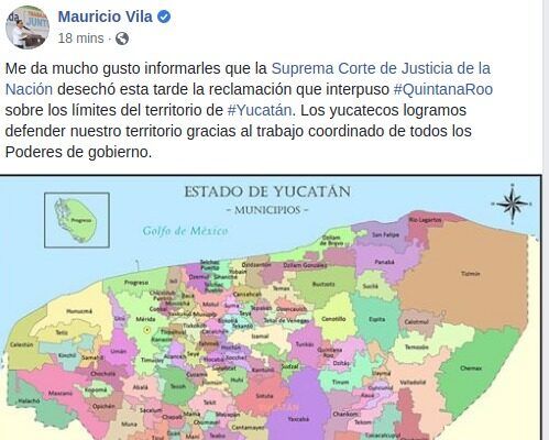 Da SCJN razón a Yucatan y falla en contra de Quintana Roo en la controversia territorial