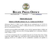 Coronavirus | Belice prohibe el ingreso a personas que hayan estado en países con alta incidencia de COVID-19