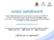 Bacalar | Informa el Gobierno municipal que toda documentación dirigida al Ayuntamiento se recibirá vía correo electrónico