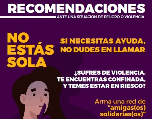 Publican organizaciones una guía para mujeres víctimas de violencia durante aislamiento por Covid-19