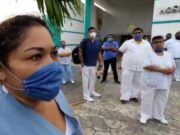 Siguen manifestaciones por falta de equipo en Chetumal; se suma a las quejas personal de seguridad