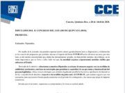 Pide CCE a diputados sesionar para tomar medidas que atenúen impacto por Covid-19