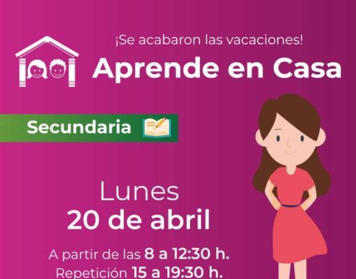 Educación | Mañana inicia en todos los niveles escolares el programa de educación a distancia “Aprende en Casa”