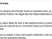 BJ | José de la Peña deslinda al Verde de permisos Gran Solaris y le avienta el paquete a Remberto Estrada