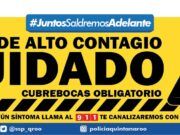 BJ | Con señales en avenidas y calles ubican las 6 zonas y 40 puntos de Alto Pontencial de Contagio en Cancún