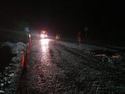 OPB | Durante la madrugada trabajadores reestablecieron parcialmente el paso en carretera Chetumal-Escárcega