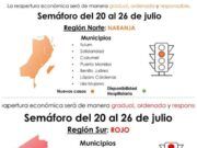 Sin cambios en el semáforo estatal; zona sur en rojo y zona norte en naranja