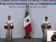 Gobernadores de Q. Roo y Yucatan unen esfuerzos para que el Fonden cubra las millonarias pérdidas que sufrieron tras “Cristóbal”