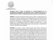 Adiós a la Oficialía Mayor. Sefiplan absorberá las funciones de esta dependencia