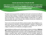 CIAM y otras organizaciones exigen a los gobiernos “atender la violencia de género durante la pandemia y la ‘nueva normalidad’”.