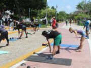 BJ | Protestan con entrenamiento en Plaza la Reforma, piden que sus gimnasios puedan abrir