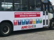 BJ | Campaña “Amo Cancún” se anuncia en 10 camiones de empresa Autocar