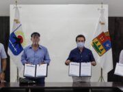 Firma Pedro Joaquín convenio de colaboración con el Hospital Internacional de Cozumel