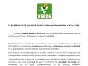 Elecciones | Contenderán Verdes sin alianzas ni coaliciones; aseguran contar con la estructura suficiente