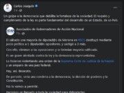 «Usted ya no representa al PAN»; enciende gobernador redes sociales por defender a la GOAN