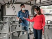 BJ | Supervisa gobierno de Mara Lezama protocolos sanitarios en transporte público