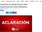 “No quiero que te vayas a morir”, amenazó Mimenza a director de “Quinta Fuerza” que interpuso una denuncia contra el empresario
