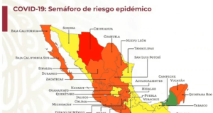 Vuelve Quintana Roo al color naranja en el semáforo nacional