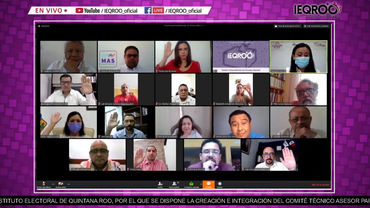 Sesión IEQROO Proceso Electoral Sesión IEQROO Proceso Electoral