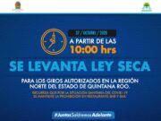 Levantan Ley Seca en Quintana Roo