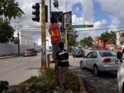 Sin funcionar 10 por ciento de semáforos en Cancún