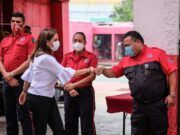 BJ I Fortalece gobierno de Mara a bomberos de Cancún con entrega de equipo