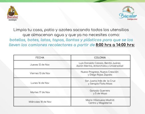 Bacalar I Arranca Ayuntamiento campaña de descacharrización Bacalar descacharrización