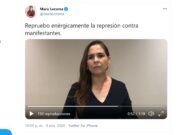 Responsabilizó Mara Lezama a Gobierno del Estado por represión violenta en Cancún Mara Lezama repudia represión