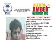 Destina federación 13 mdp para búsqueda de personas en Quintana Roo Imagen de Alerta Amber.