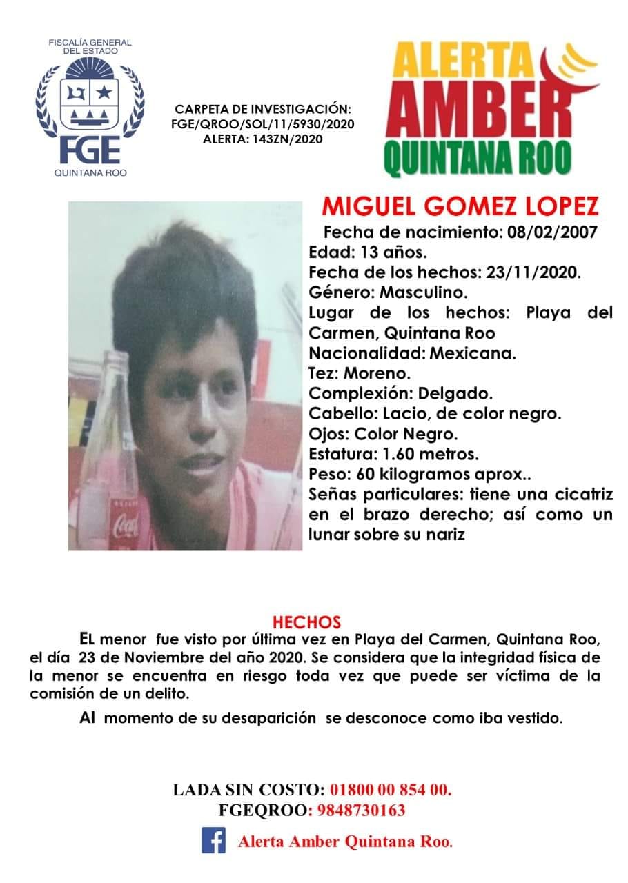 Persona desaparecida Imagen de Alerta Amber.