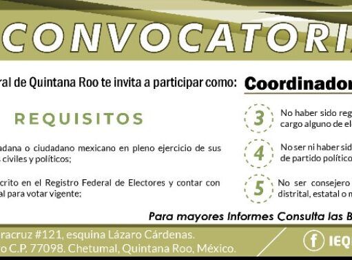 Invita Ieqroo a la ciudadanía a participar en el PREP