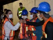 BJ I Da Mara banderazo de obra histórica en Puerto Juárez