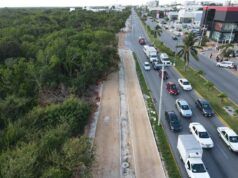 BJ I Trabaja gobierno municipal para consolidar ciclovía en avenida Bonampak