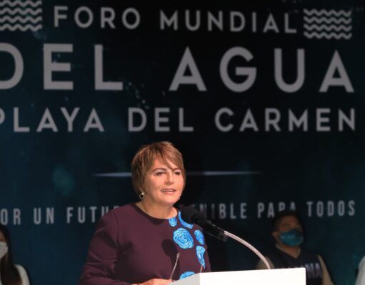 Solidaridad | Inaugura Laura Beristain actividades del Foro Mundial del Agua en el Teatro de la Ciudad