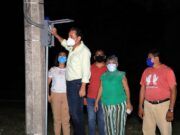 Bacalar | Inaugura Alexander Zetina alumbrado público del Libramiento