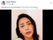Retiran con éxito tumor a Paoly Perera
