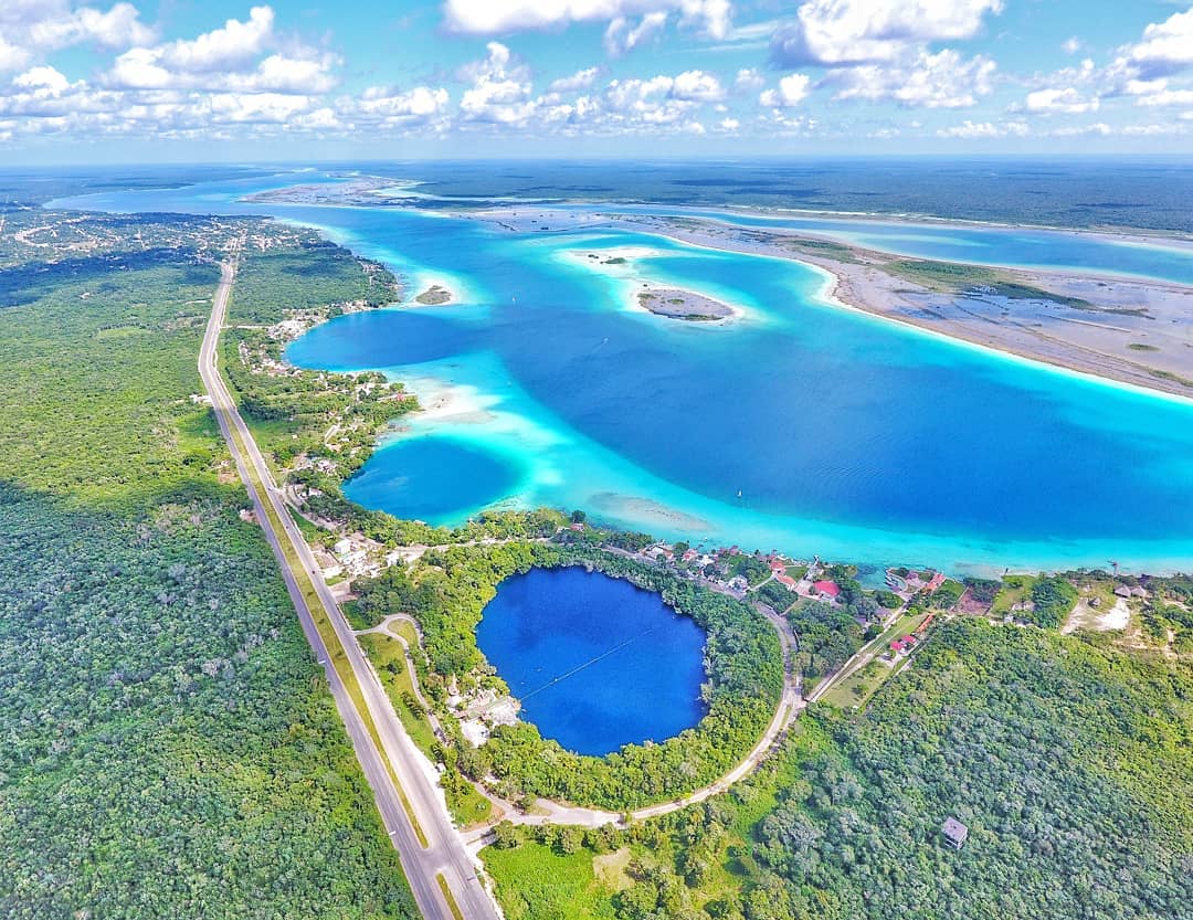Bacalar, imagen aérea