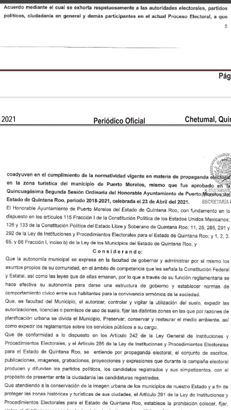 POE Evitar propaganda en zturística