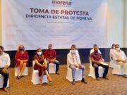 A la plana mayor y candidatos, reúnen Aldana y Ferrer en la toma de protesta de Morena Quintana Roo