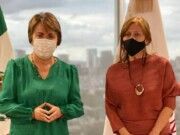 Se reúne Laura Beristain con Tatiana Clouthier, secretaria de Economía