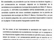 OPB | Suplente impugna candidatura de Yensunni Martínez