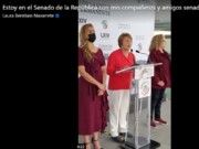 Ofreció Laura Beristain conferencia en Congreso de la Unión; denunció fraude electoral