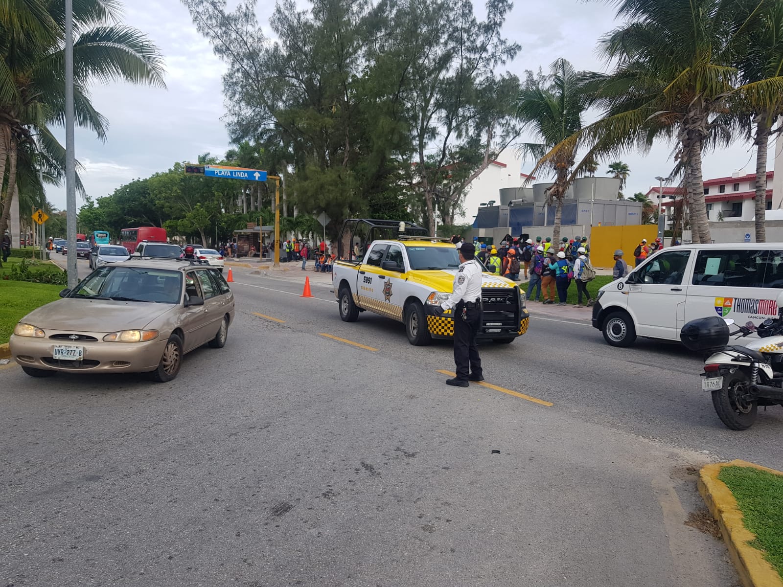 Desvío en zh por obras de Aguakan 01 julio