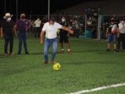 Bacalar | Estrenan cancha de fútbol jóvenes deportistas de Maya Balam